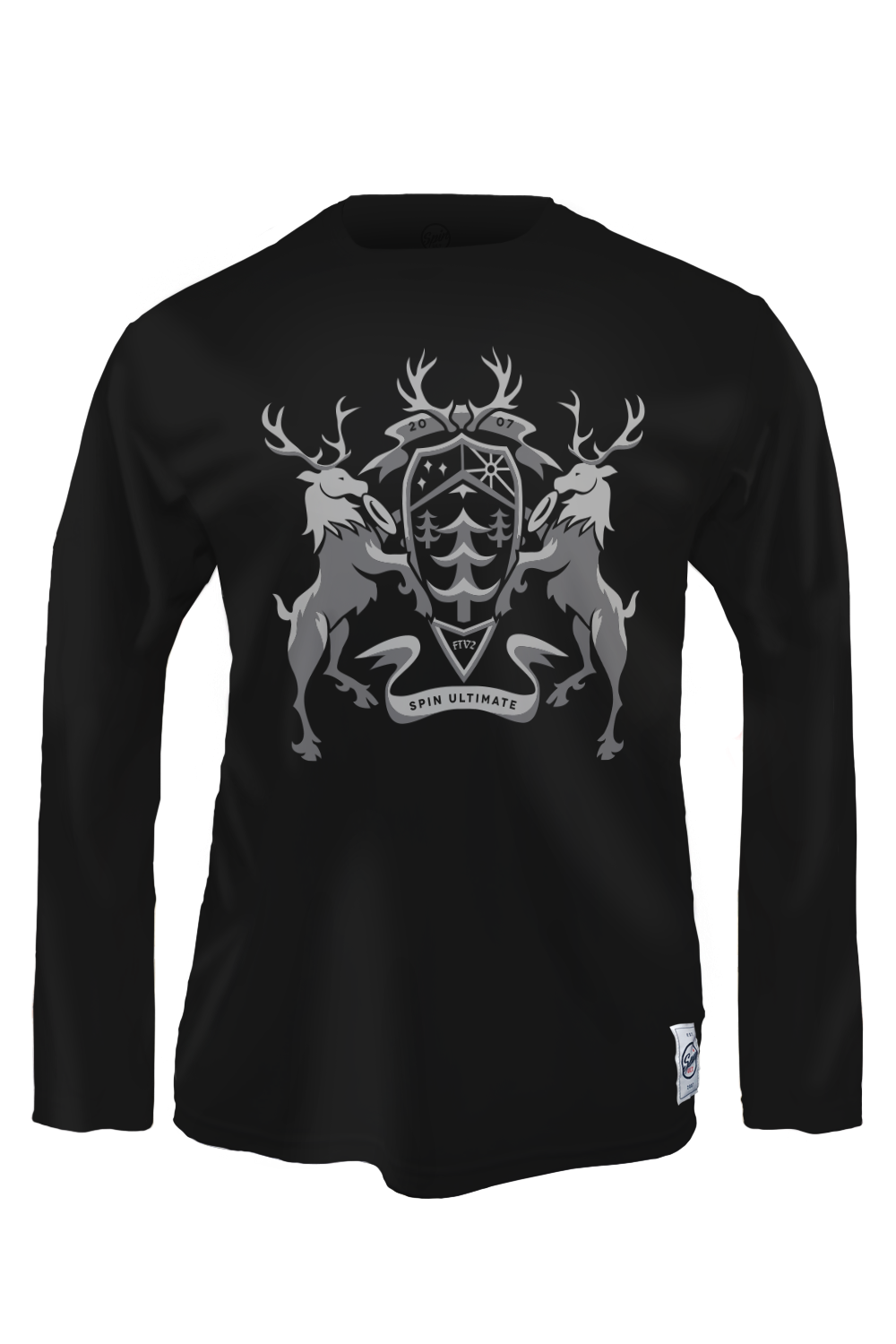 Crest Long Sleeve Jersey (Black)