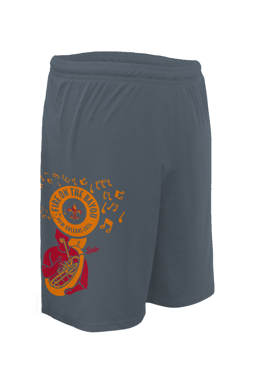 Fire on the Bayou 2024 Micro Shorts (Charcoal)