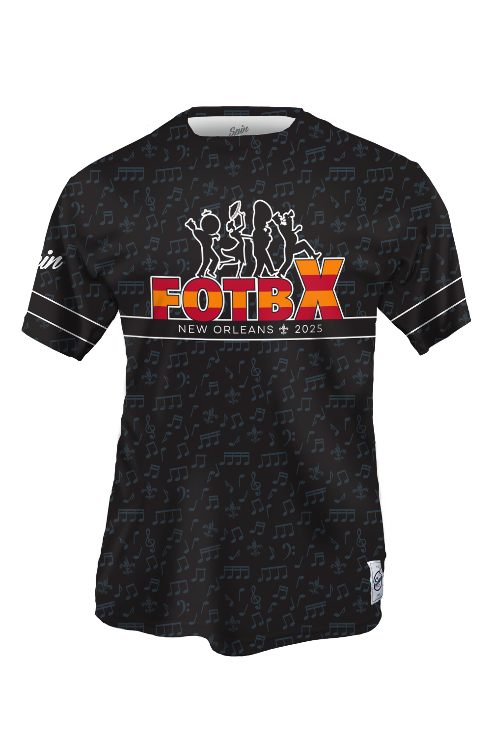 Fire on the Bayou 2025 Short Sleeve Jersey (Black)