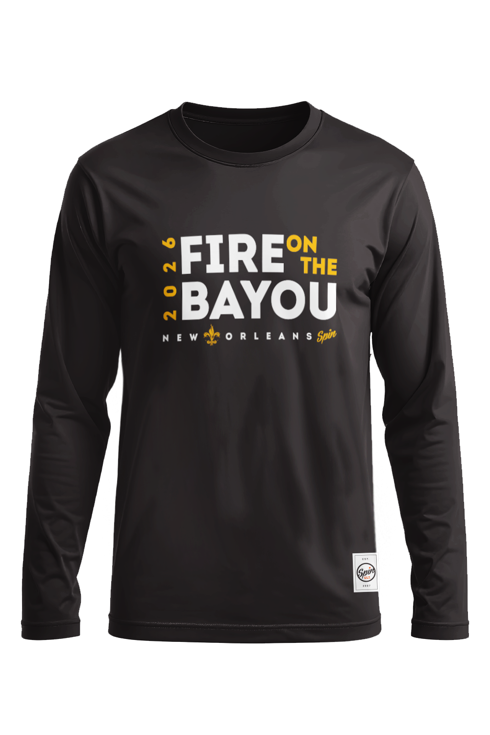 Fire on the Bayou 2026 Long Sleeve Jersey (Black)