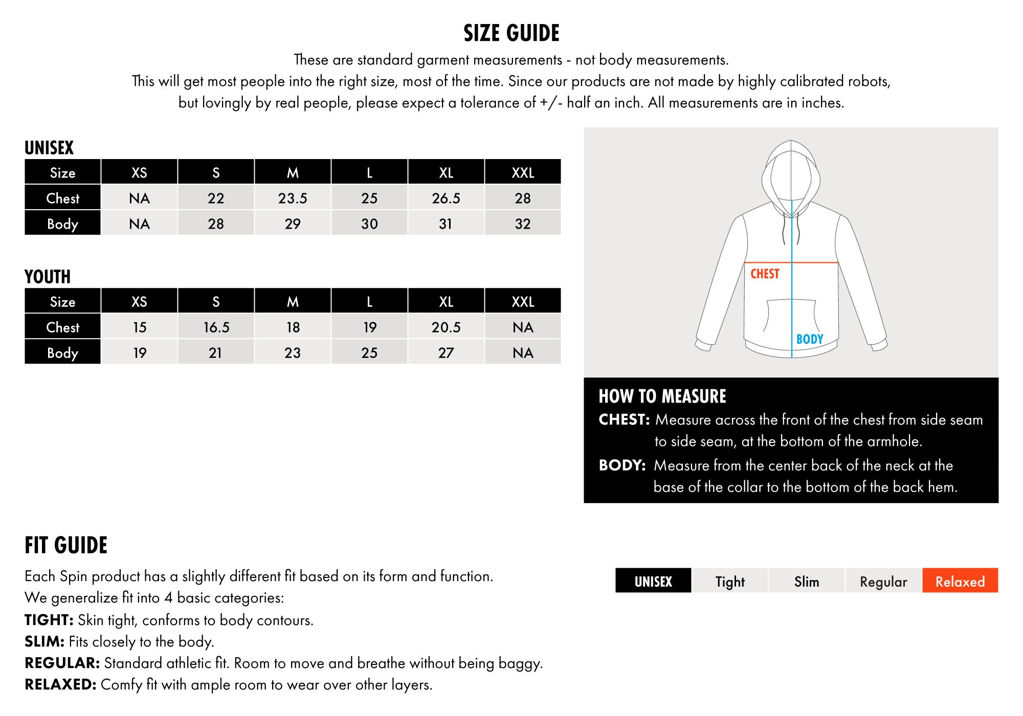 size guide