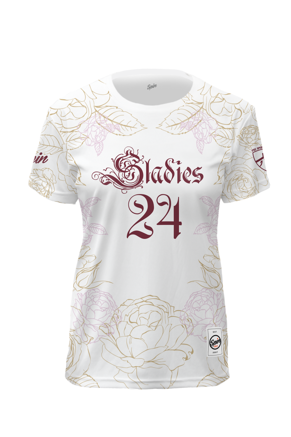 Sladies Short Sleeve Jersey (White)