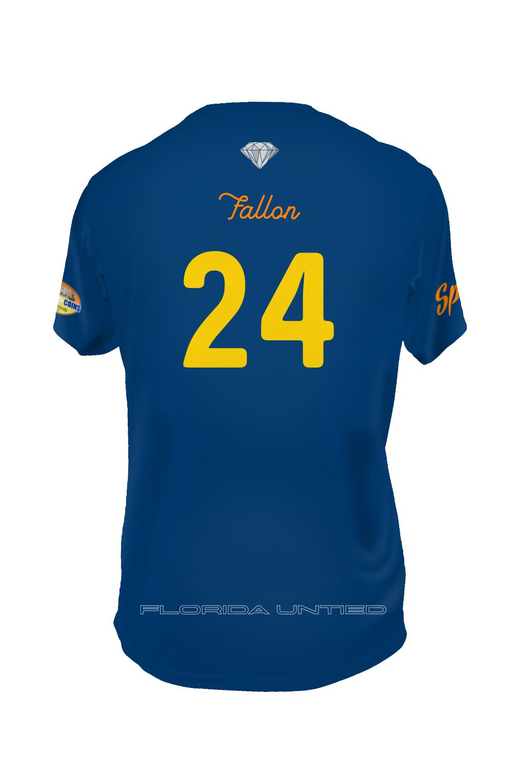 Untied Short Sleeve Jersey (Blue)