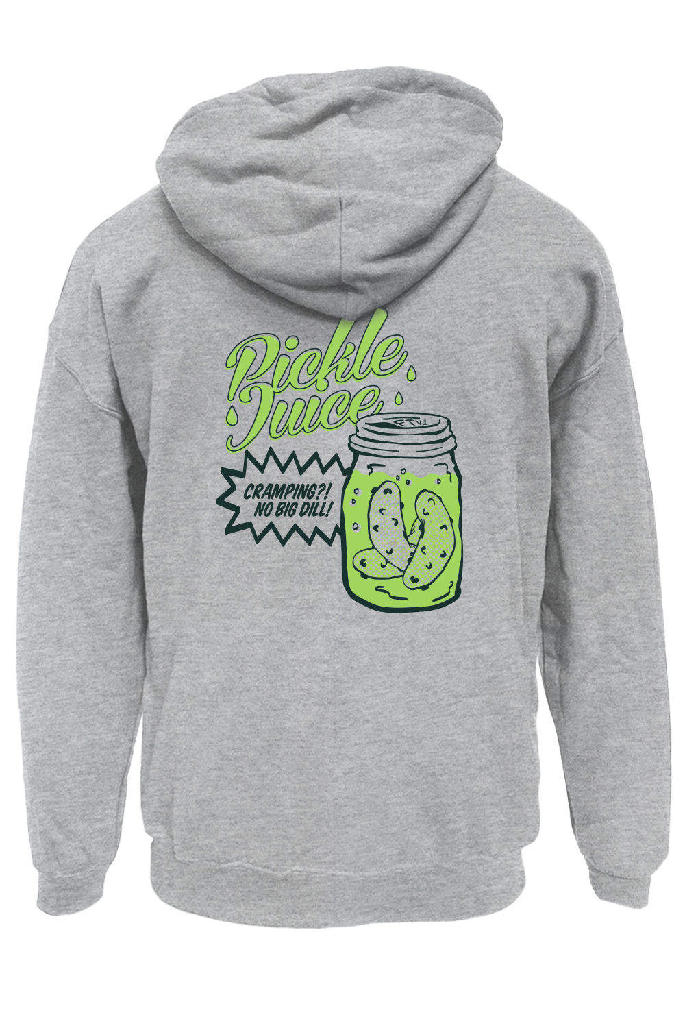 Pickle Juice Pullover Hoodie (Heather Grey)