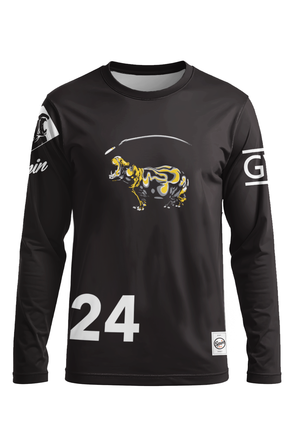 Hippos Long Sleeve Jersey (Black)