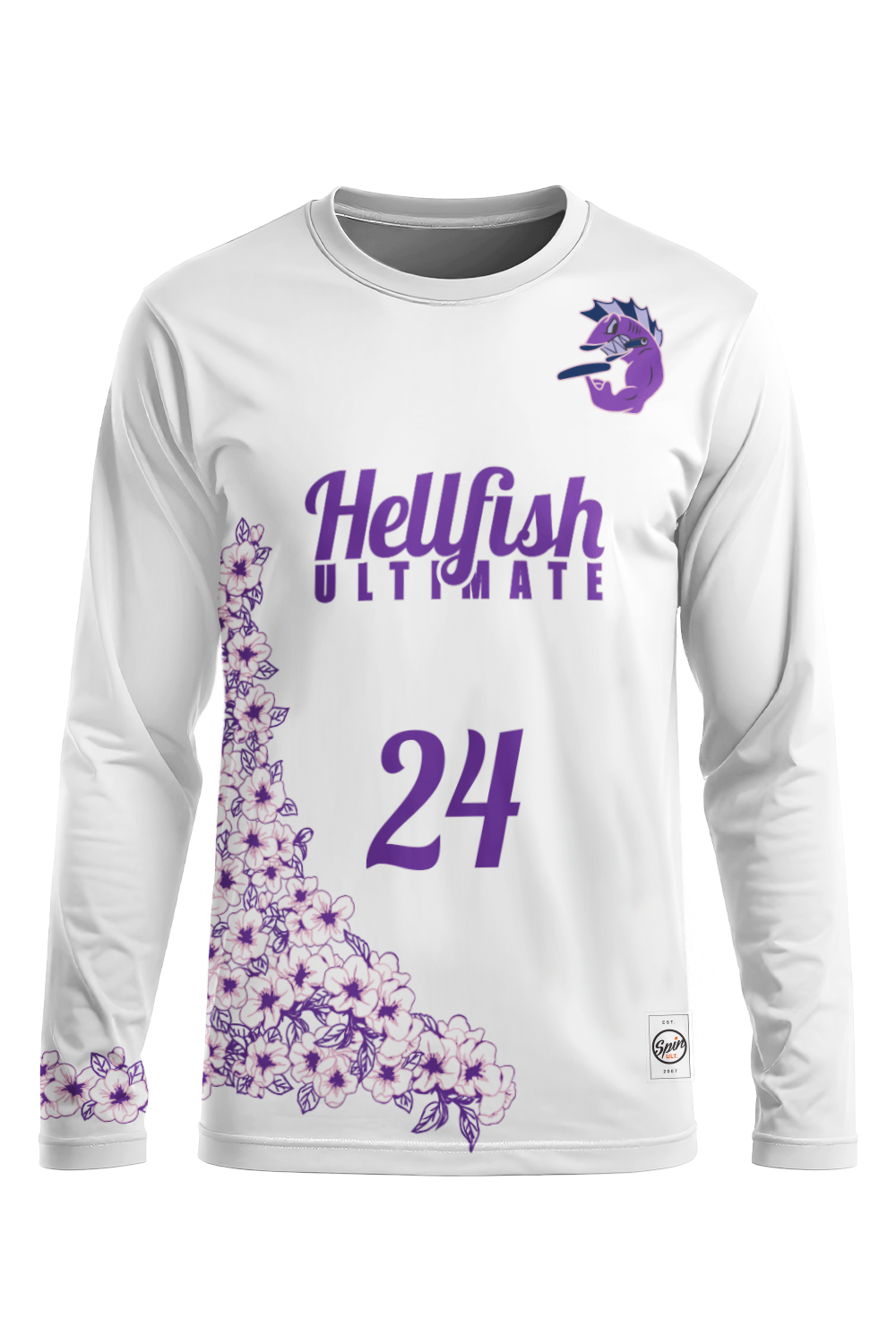 Hellfish Long Sleeve Jersey (White)