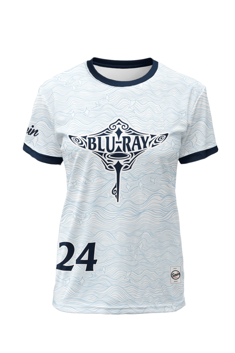 Blu-Ray Short Sleeve Jersey (White)
