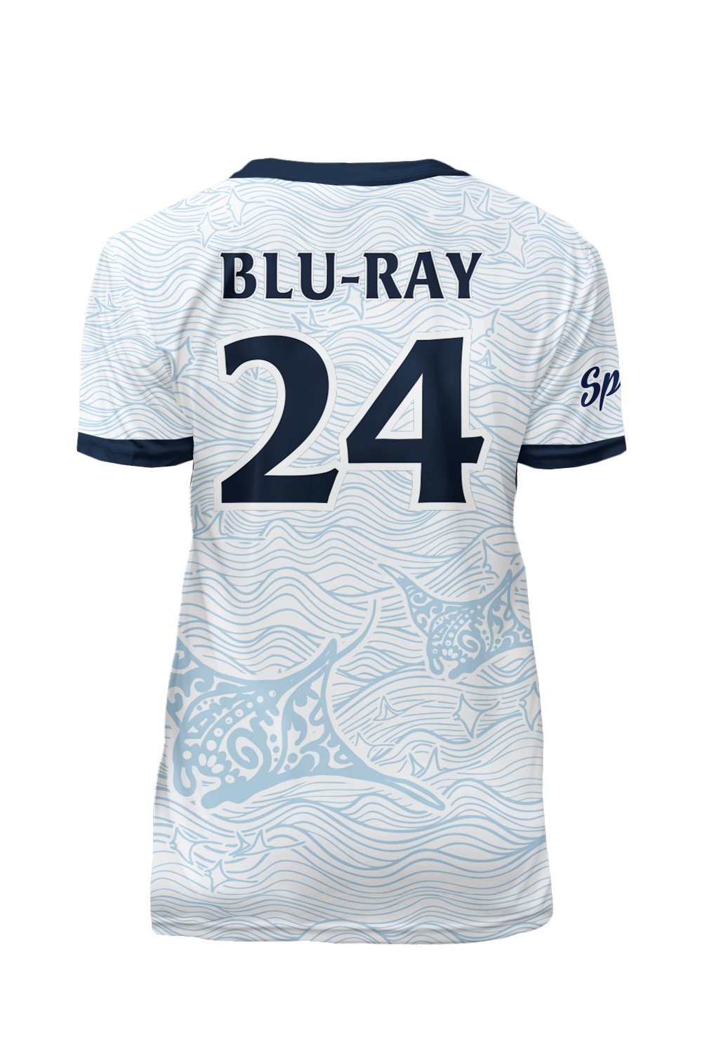 Blu-Ray Short Sleeve Jersey (White)
