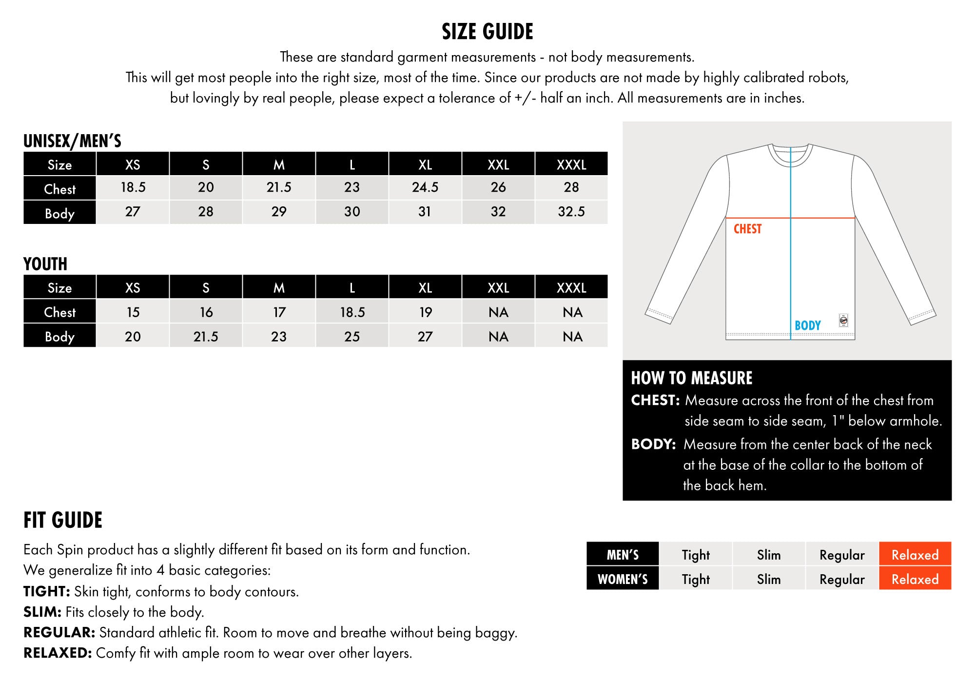 size guide