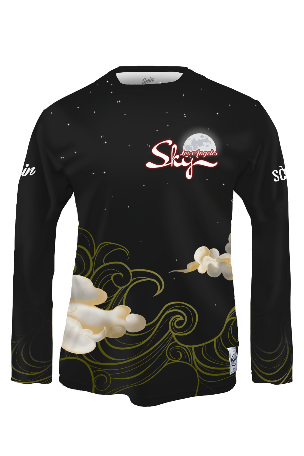 Los Angeles Sky Long Sleeve Jersey (Black)