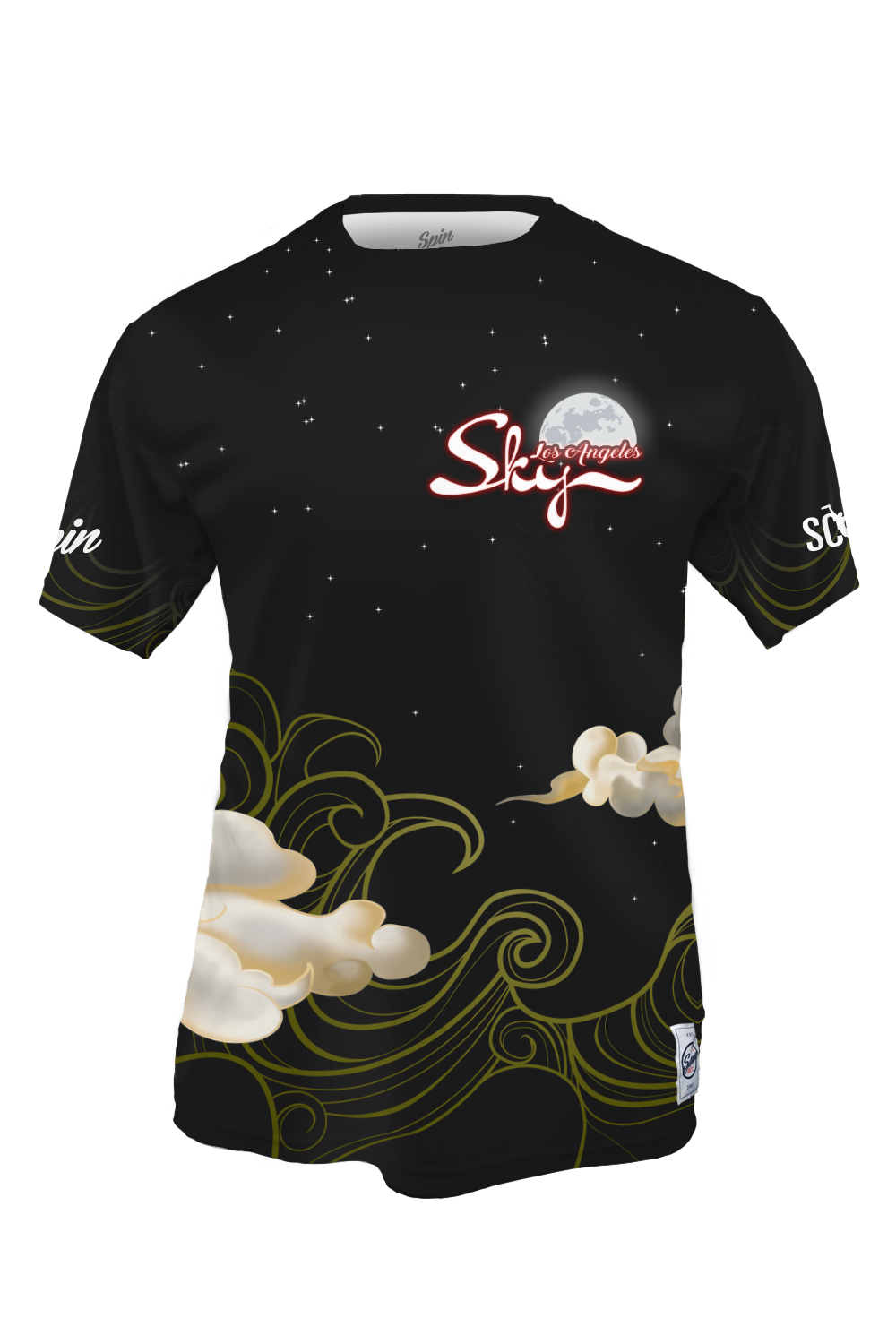 Los Angeles Sky Short Sleeve Jersey (Black)