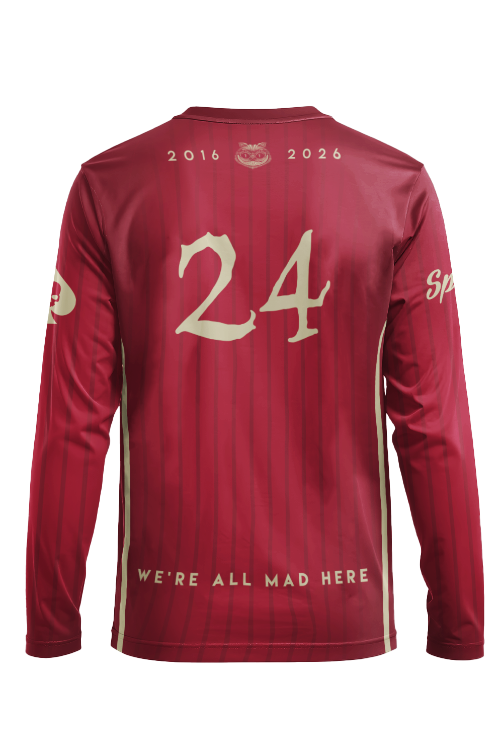 Malice in Wonderland Long Sleeve Jersey (Maroon)
