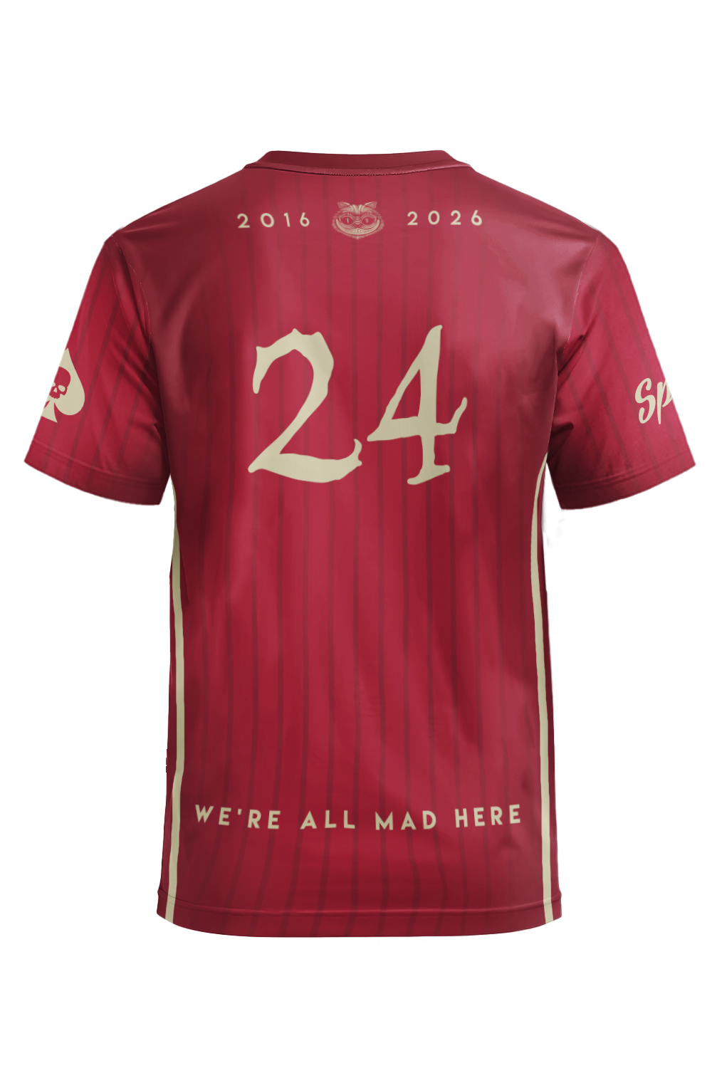 Malice in Wonderland Short Sleeve Jersey (Maroon)