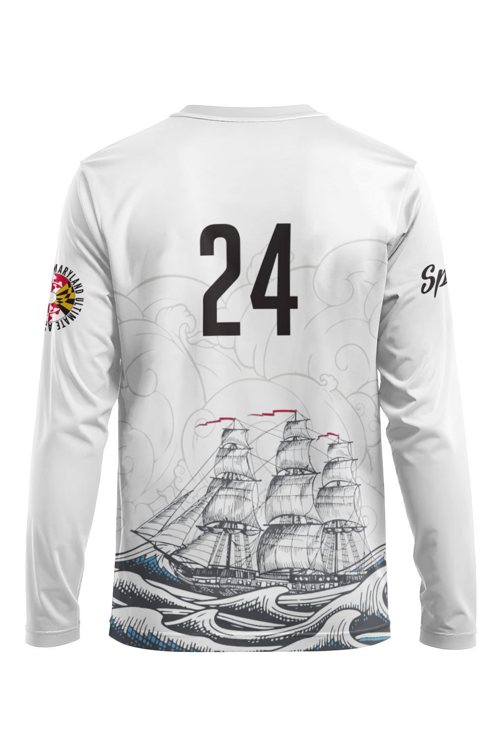 Blackout Long Sleeve Jersey (White)
