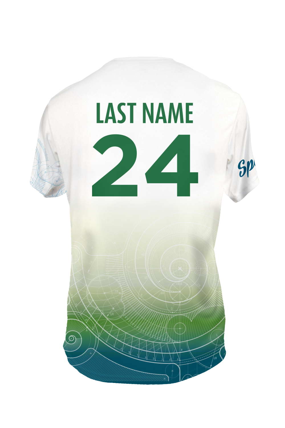 Pine-Richland Short Sleeve Jersey (White)