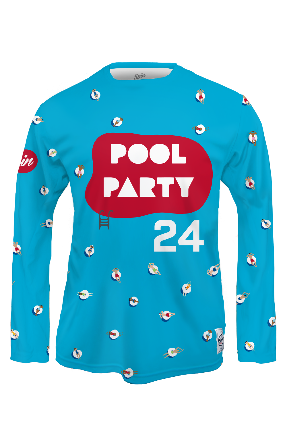 Pool Party Long Sleeve Jersey (Blue)