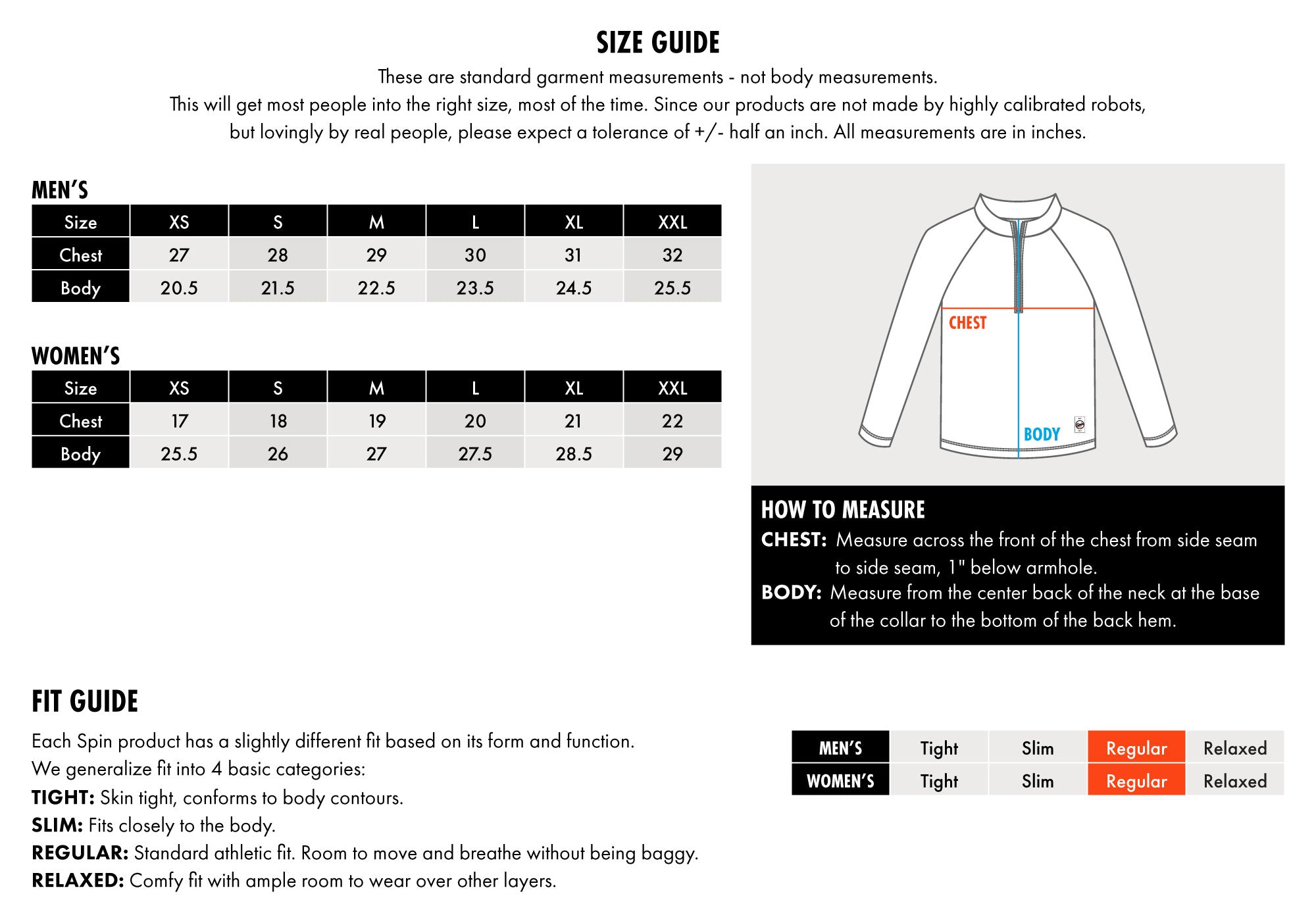 size guide