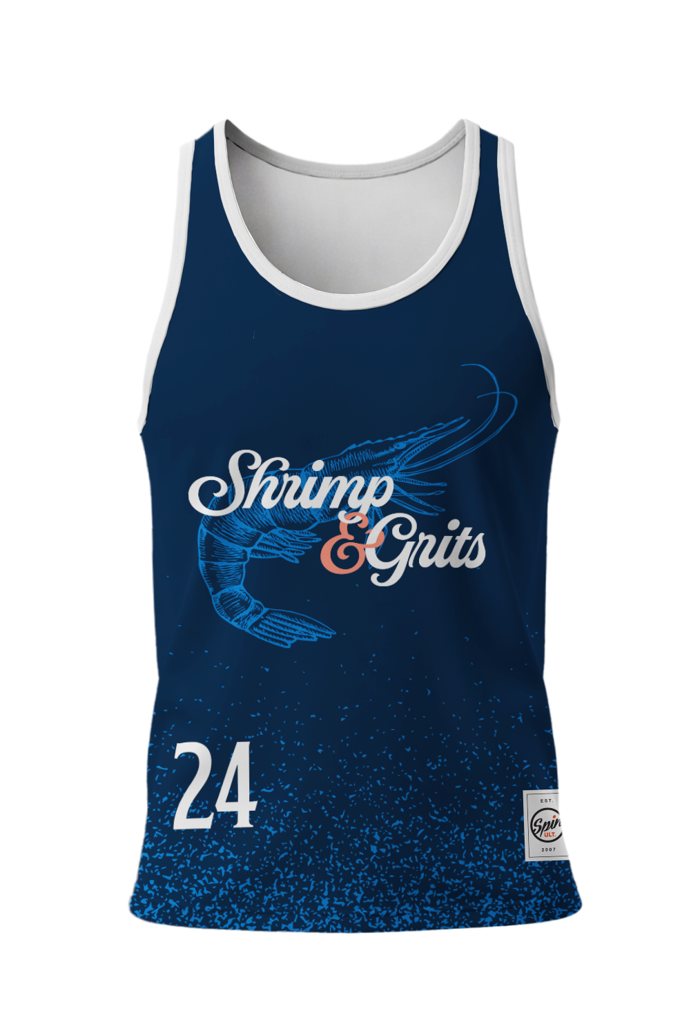 Shrimp & Grits Tank (Navy)