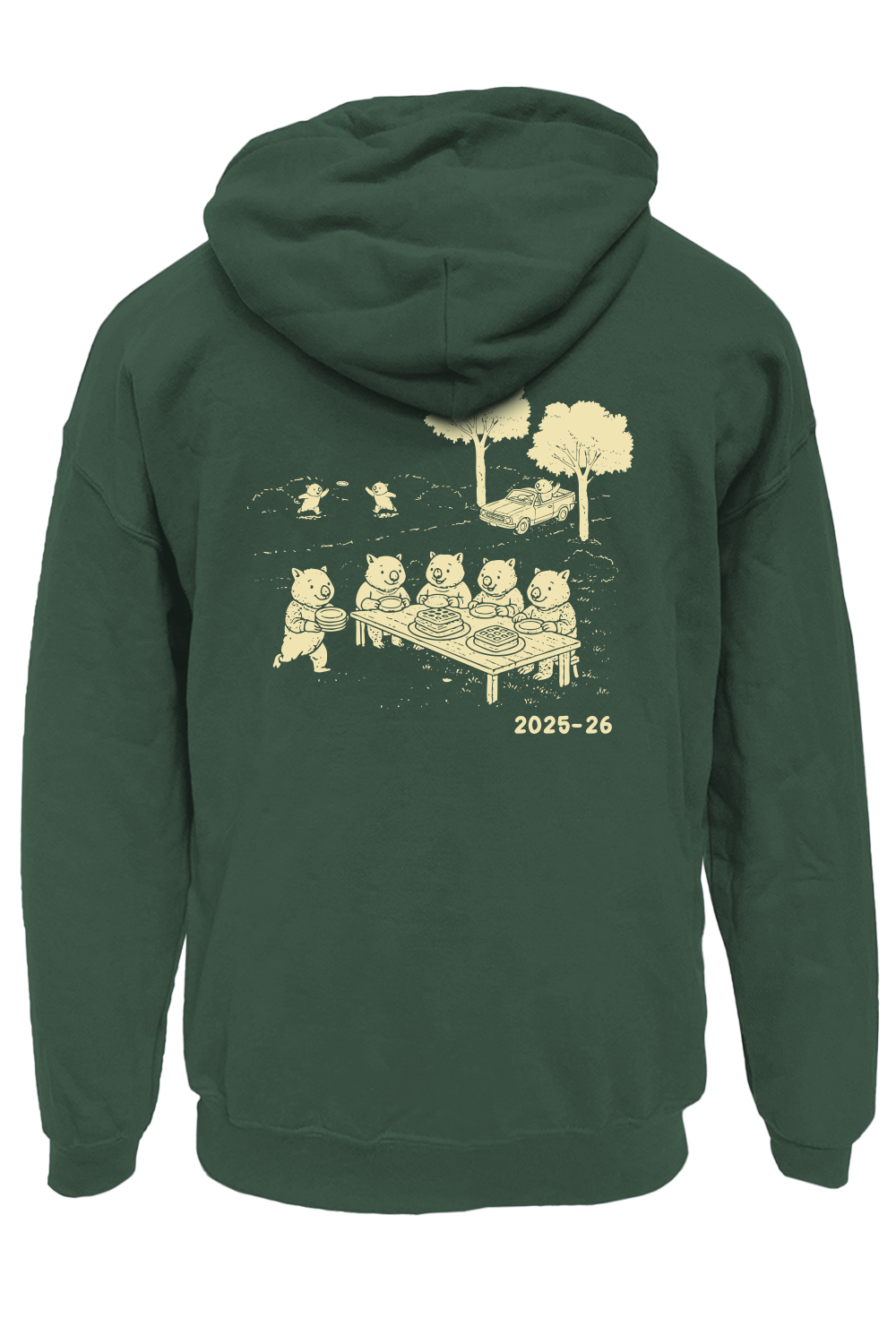 Wombats Pullover Hoodie (Green)