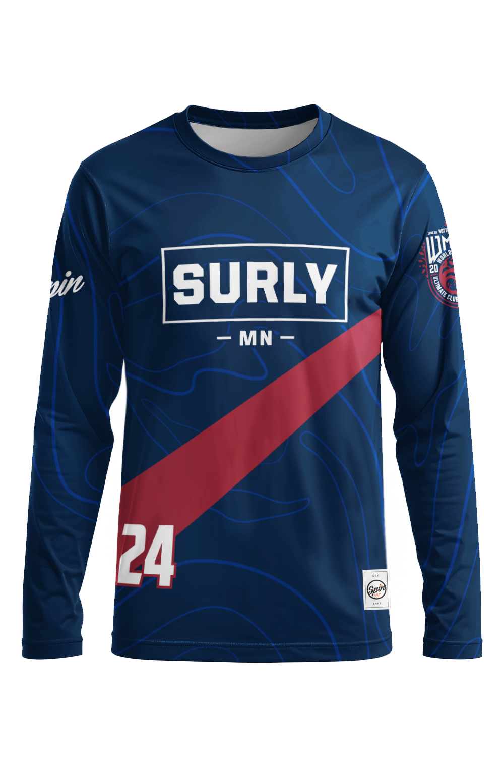 Surly GMX Long Sleeve Jersey (Blue) - WMUCC