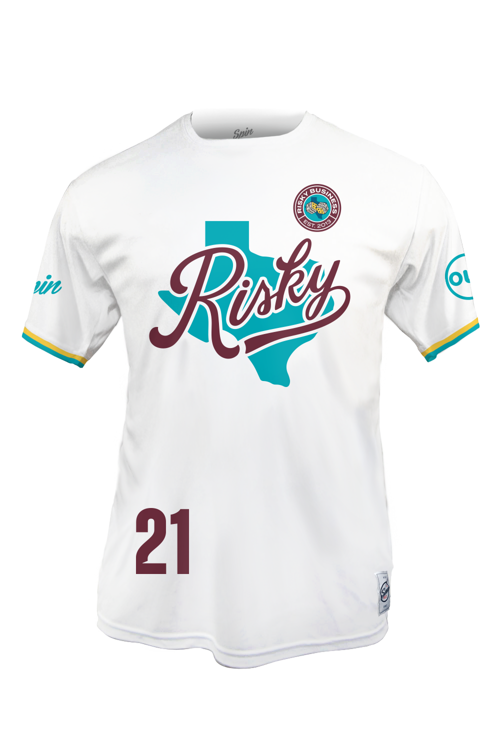 Risky Business Short Sleeve Jersey (White)