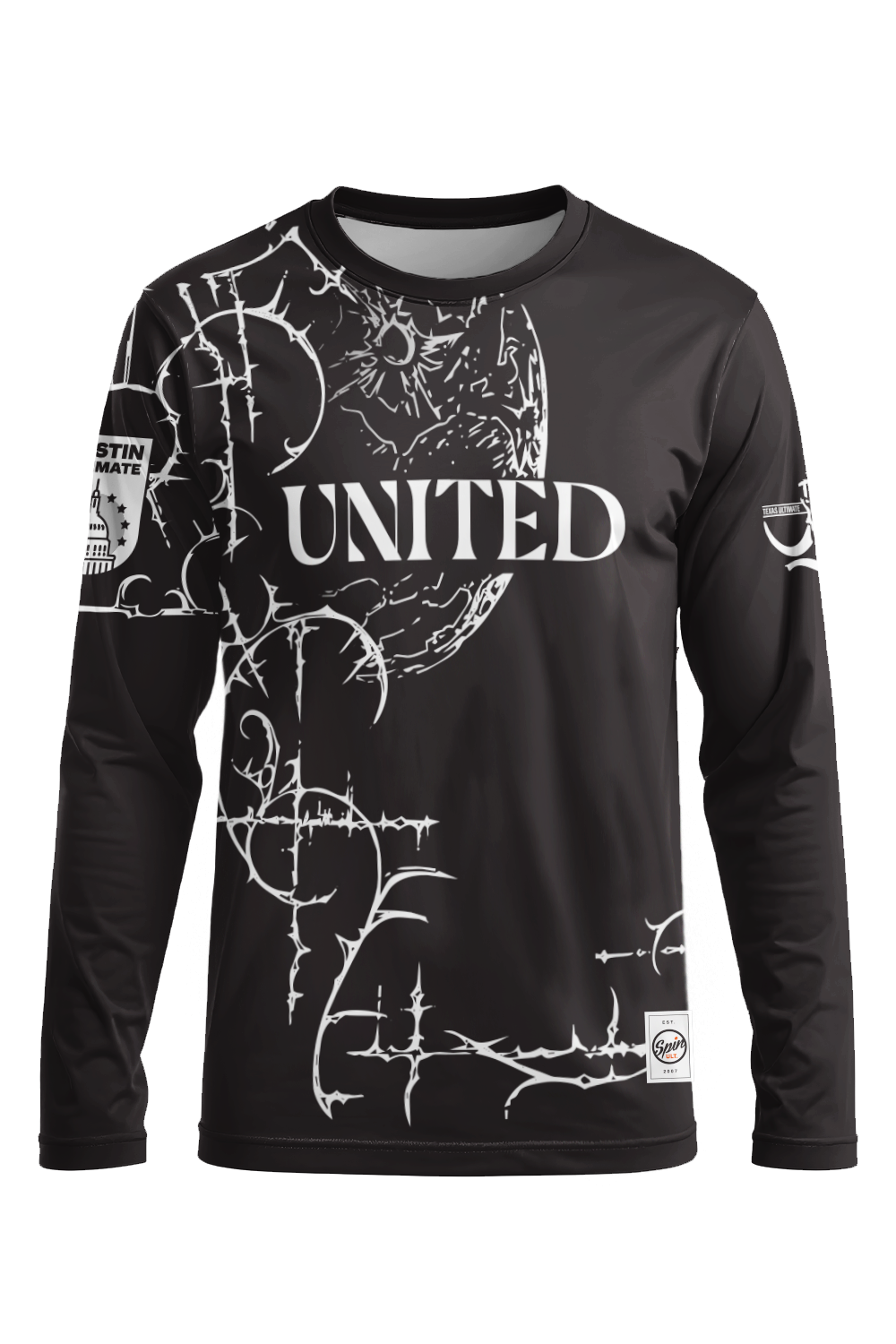 Texas United Long Sleeve Jersey (Black)