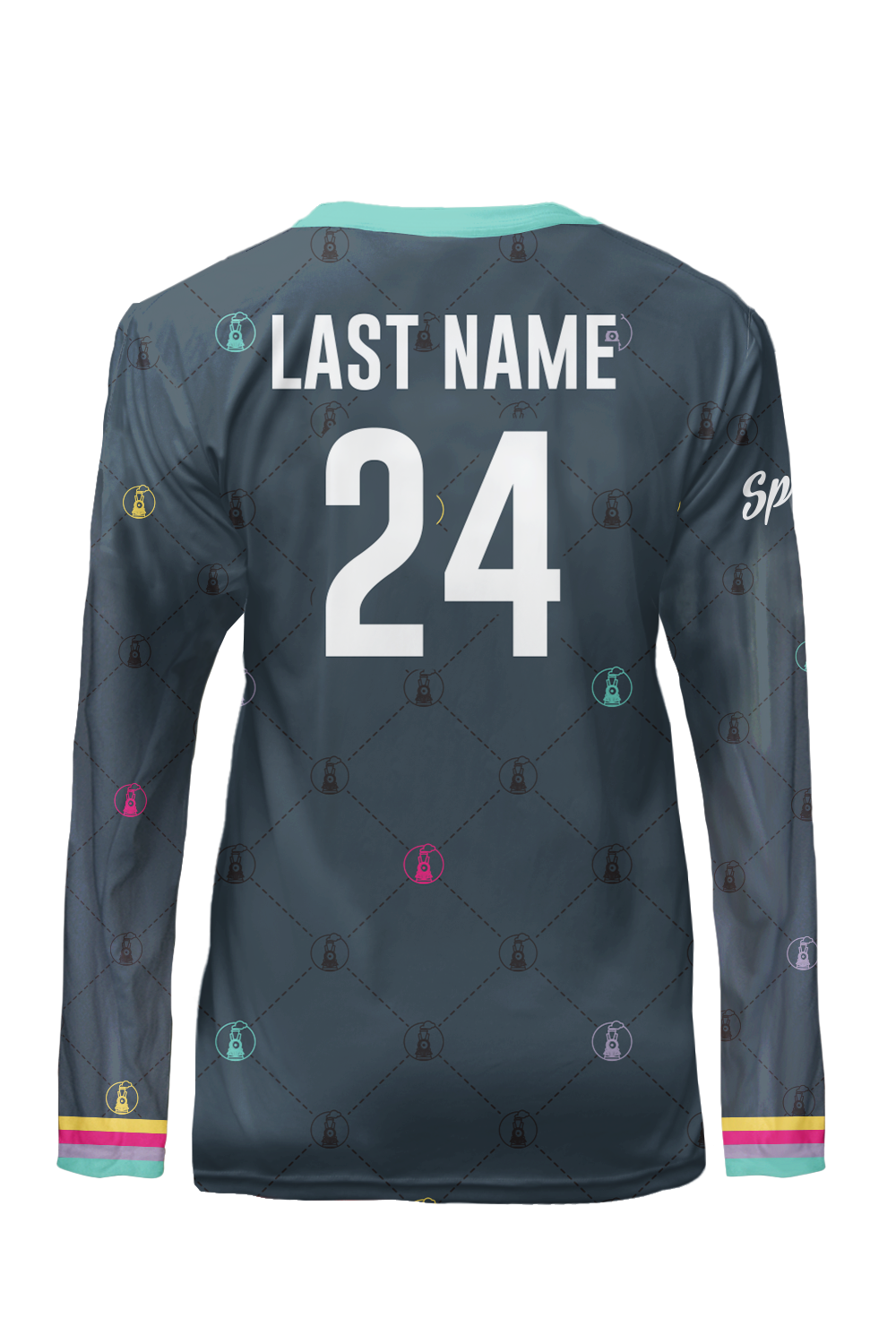 Trainwreck Long Sleeve Jersey (Charcoal)