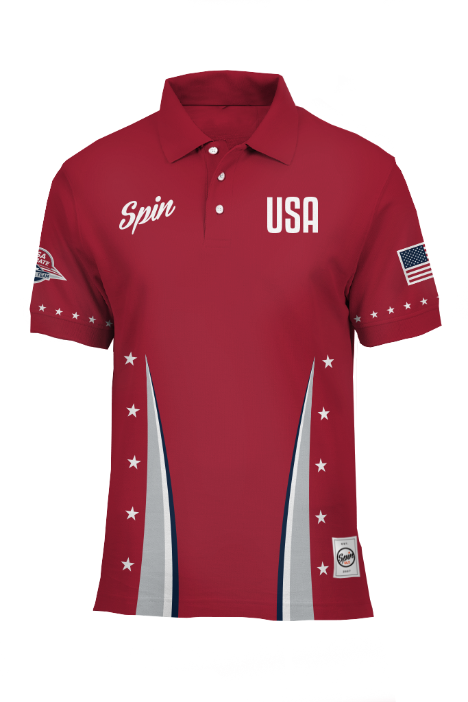 USNT Medical Polo - Red (Staff)