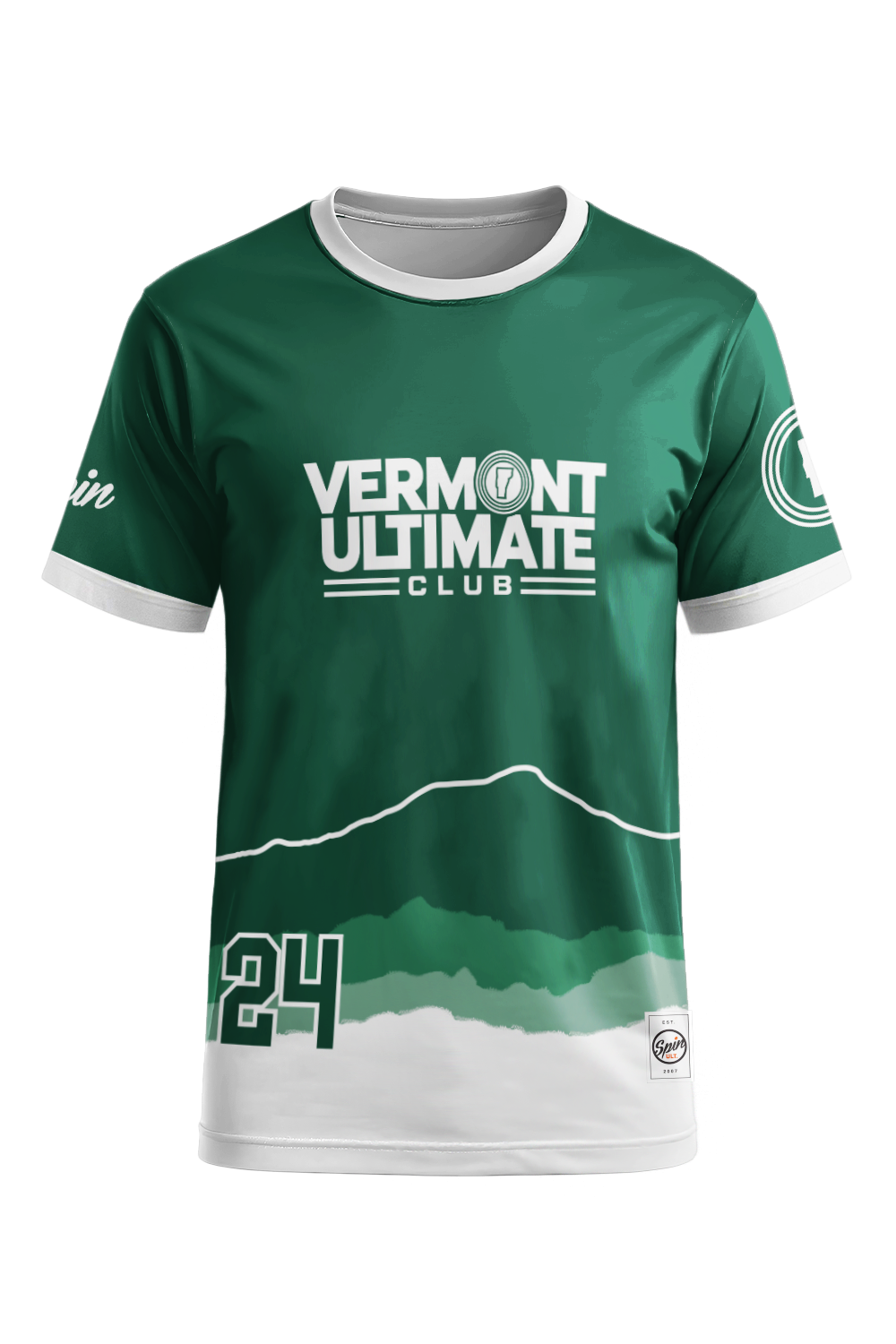 Vermont Ultimate Club Short Sleeve Jersey (Green) - Player