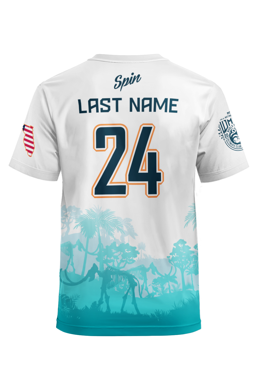 Woolly Mammoth Short Sleeve Jersey (White)