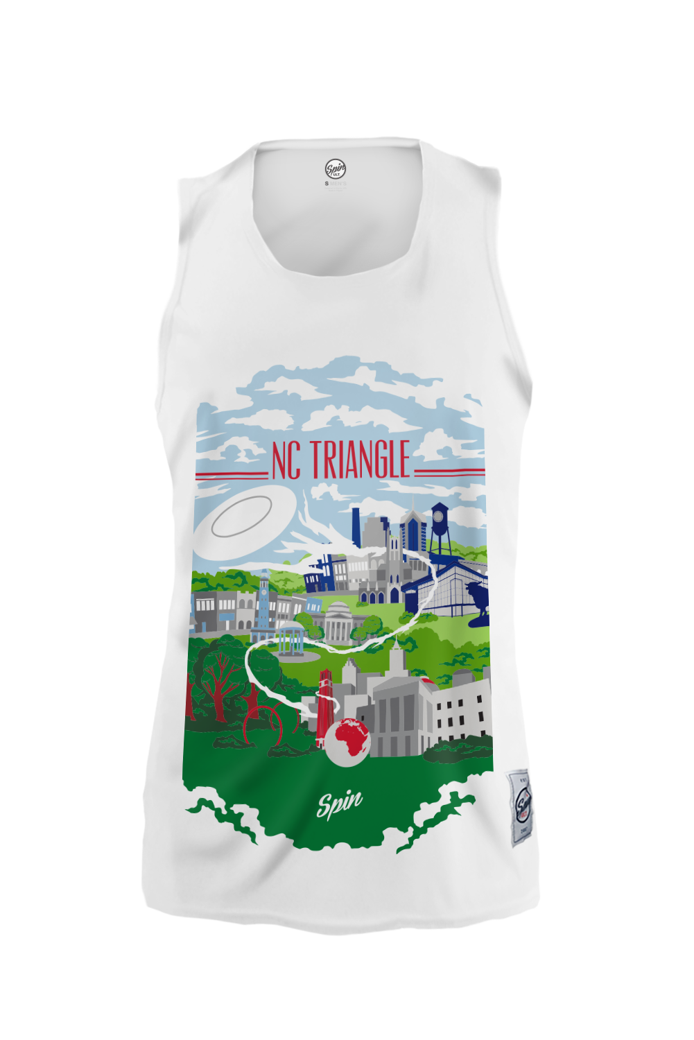 Triangle Sheer Tank Triangle Logo Of A Person With Open Arms (29485)