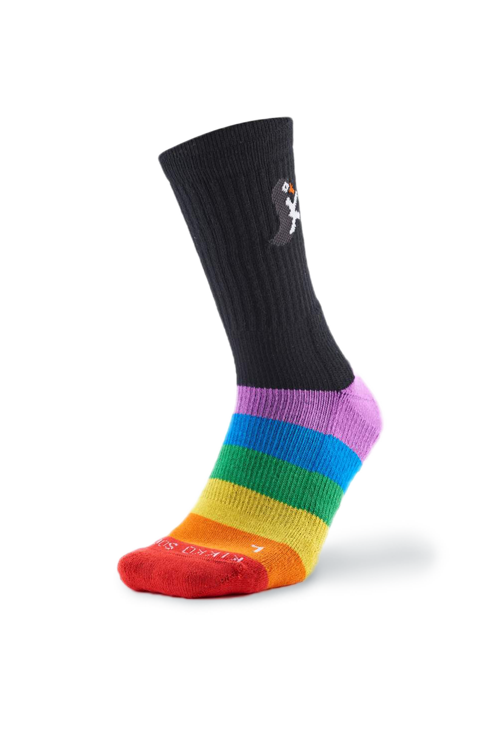 Kikko Socks Athlete Crew II (Rainbow Black)