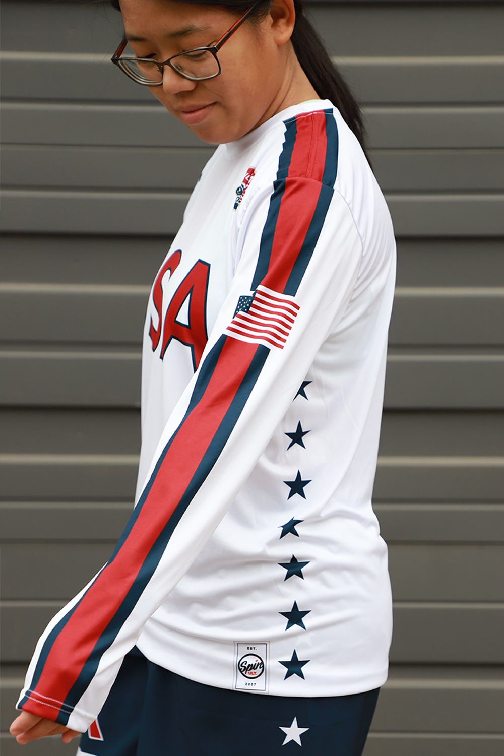 Long sleeve shirt under top baseball jersey
