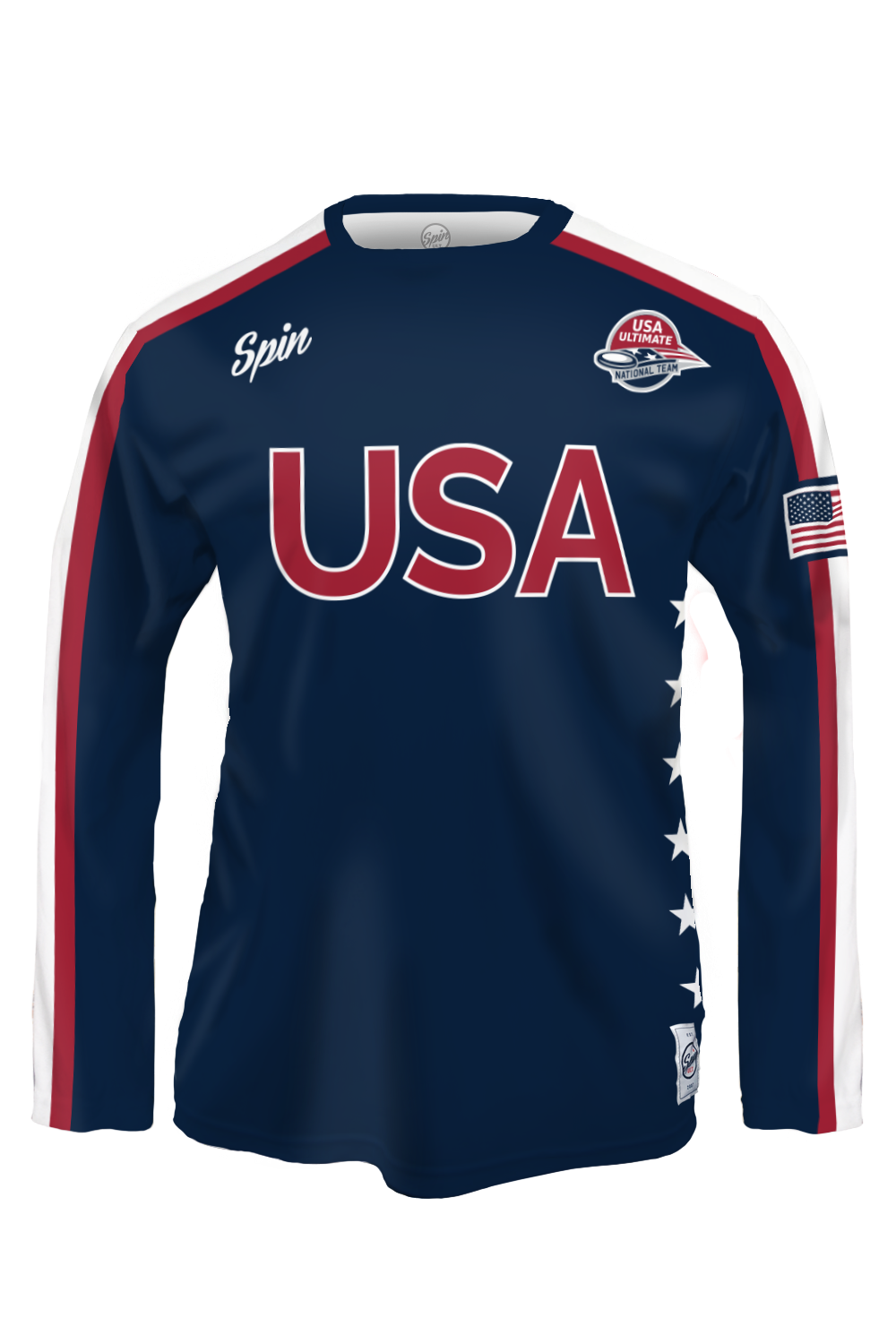 USNT Long Sleeve Jersey Navy Spin Ultimate